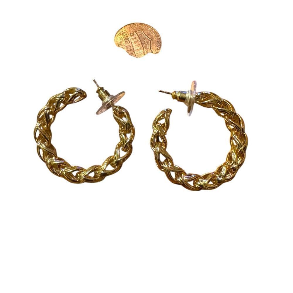 Kendra Scott Twisted Ribbon Oval Hoop Earrings